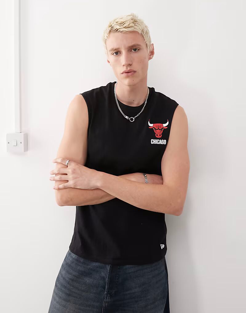 

Майка New Era Chicago Bulls черного цвета