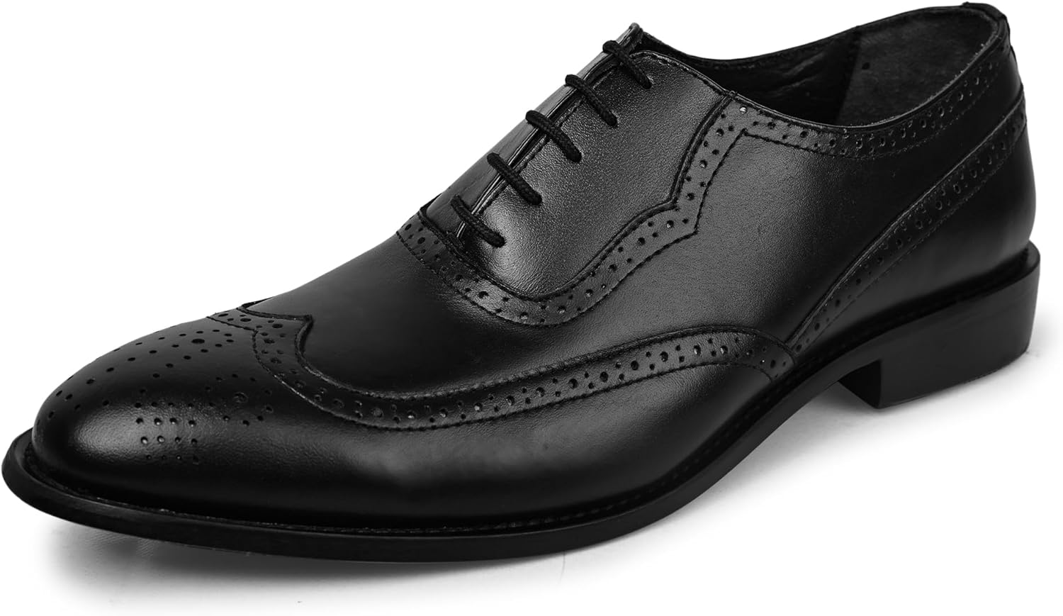 

Мужские туфли LIBERTYZENO Oxford с крыльями из натуральной кожи с шнуровкой для взрослых, праздничная модель на Рождество, черный