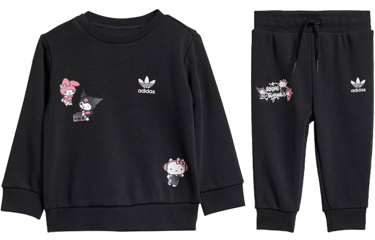 

Детский комплект для малышей Adidas Originals, цвет Black