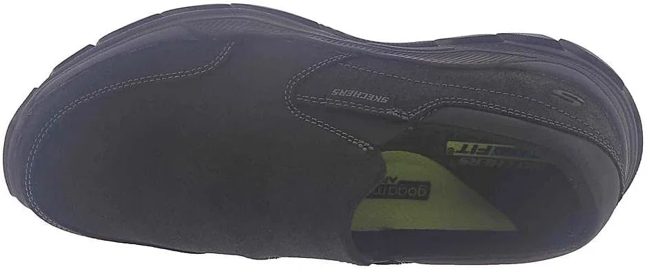 Мужские кроссовки Skechers 204480 CDB, Black Leather W Synthetic — фото 3