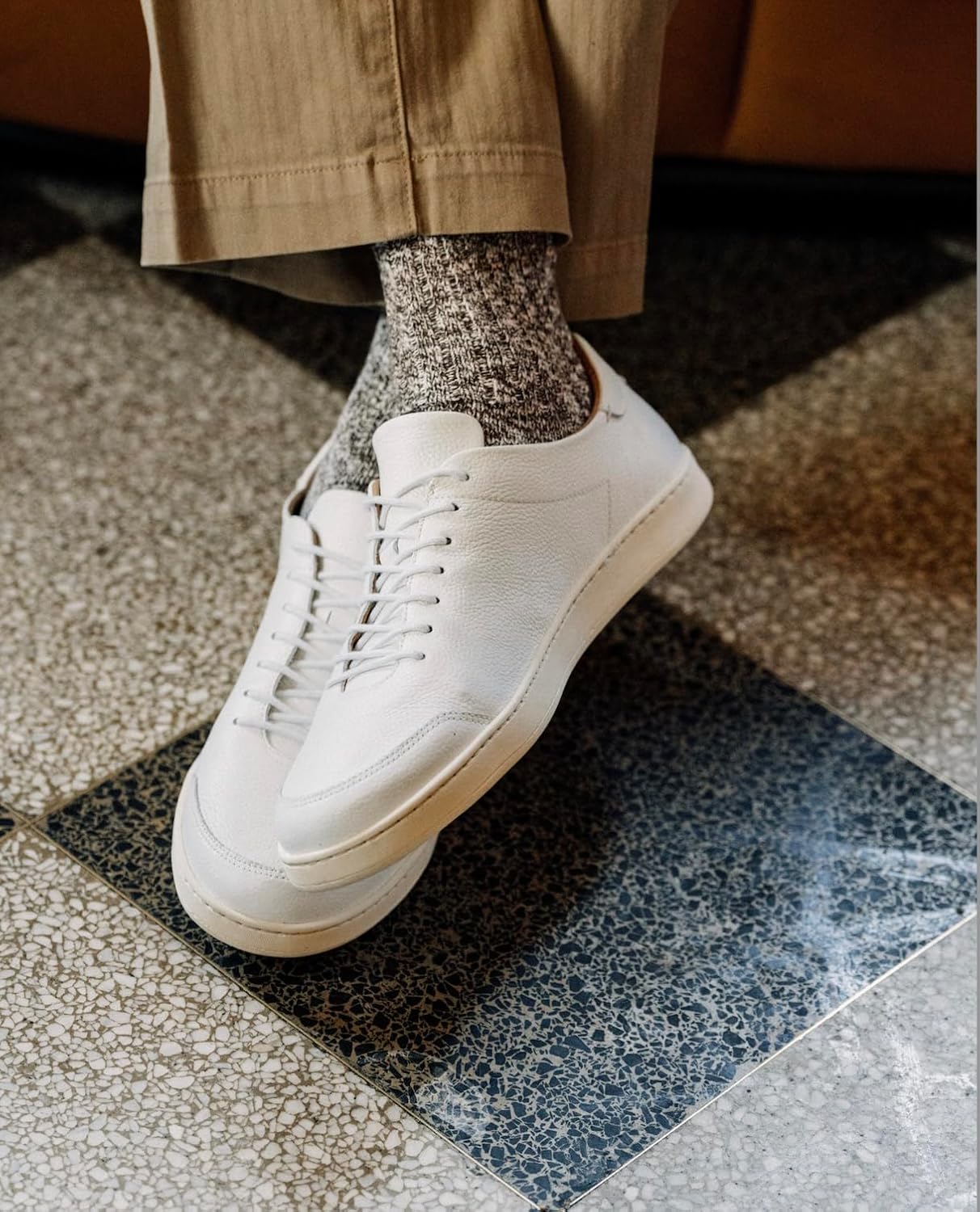 Кроссовки Huckberry Luca Terra Low, мужские теннисные, белый — фото 3