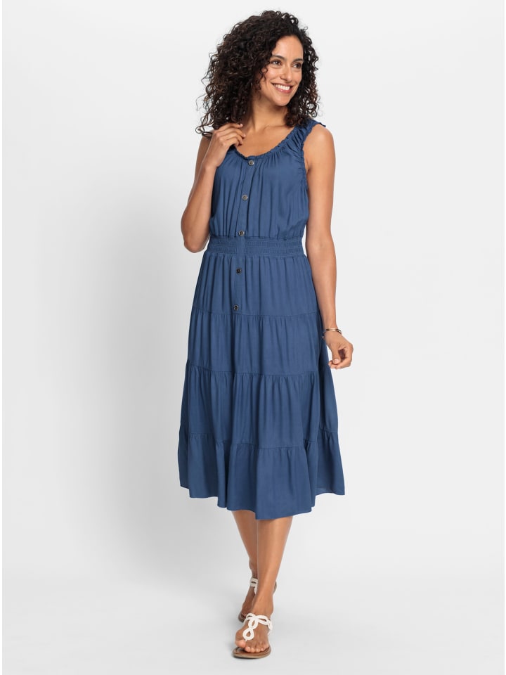 

WITT WEIDEN Многоярусное платье джинсово-синего цвета