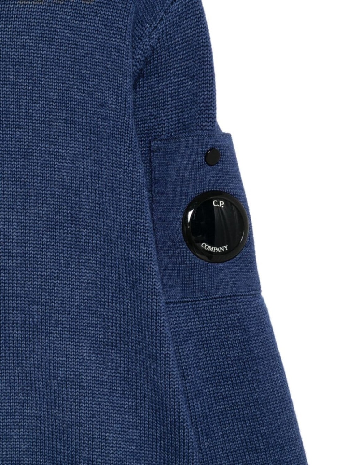 Детский свитер с линзами от CP Company C.P. Company Kids, синий — фото 3