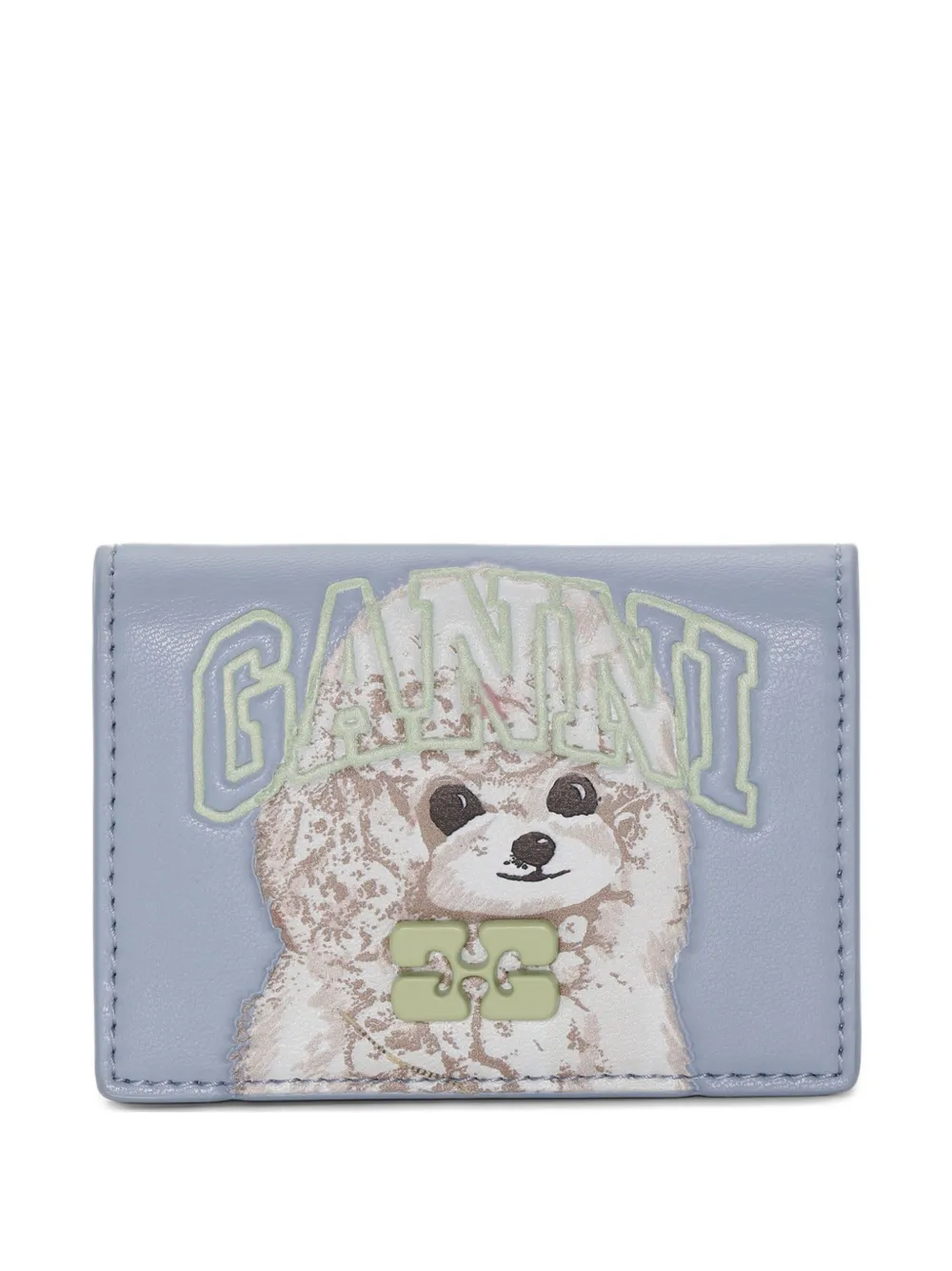 

Кошелек с принтом GANNI, синий