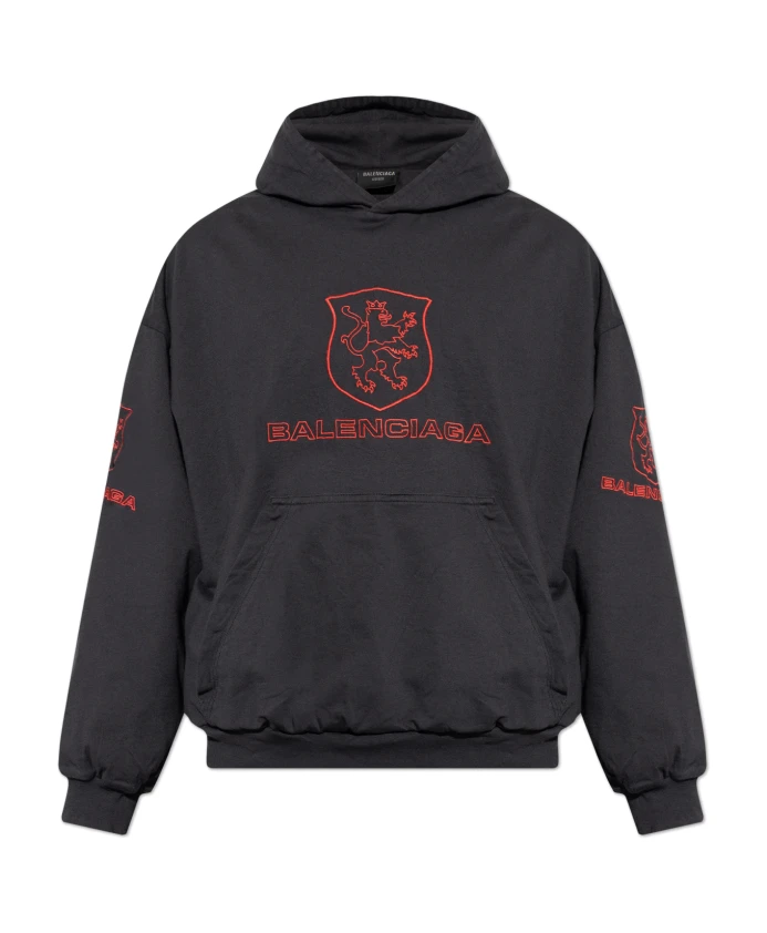 

Свитшот с мятым эффектом Balenciaga, черный