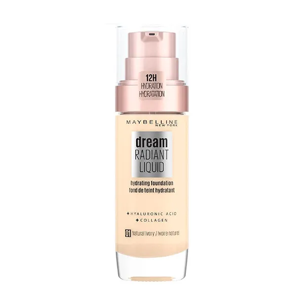 

Увлажняющая основа под макияж Dream Radiant Liquid Maybelline New York, цвет natural ivory