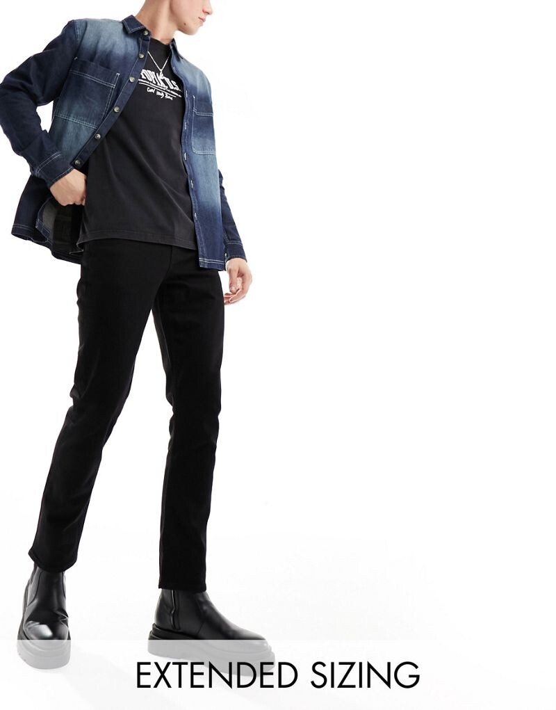 

Черные узкие джинсы ASOS DESIGN