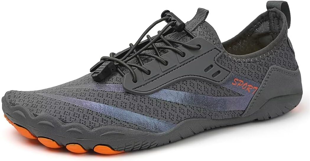 

TerraTouch - Беговые кроссовки с широкой носочной частью - Здоровые и нескользящие босоножки (унисекс) Swzec, серый