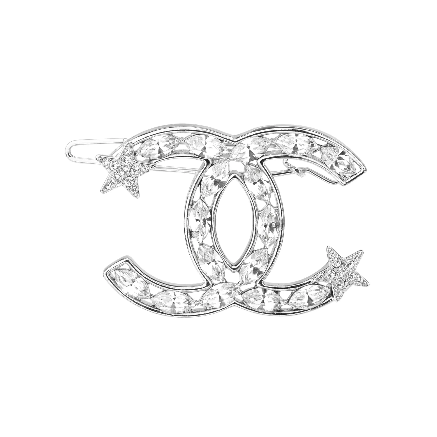 Женские заколки для волос CHANEL, серебро