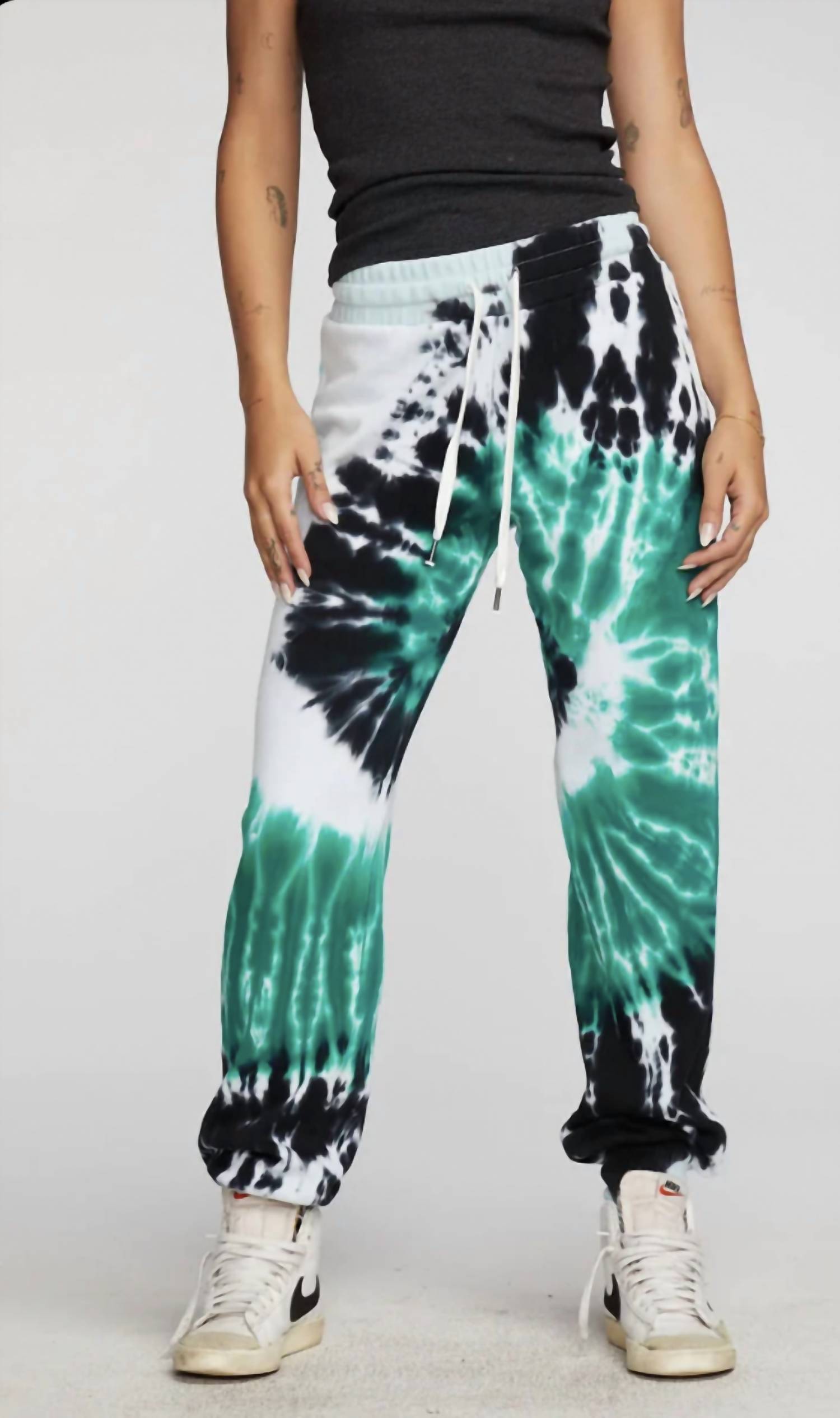 

Джоггеры из хлопкового флиса с резинкой и шнурком Stillwater Tie Dye Chaser