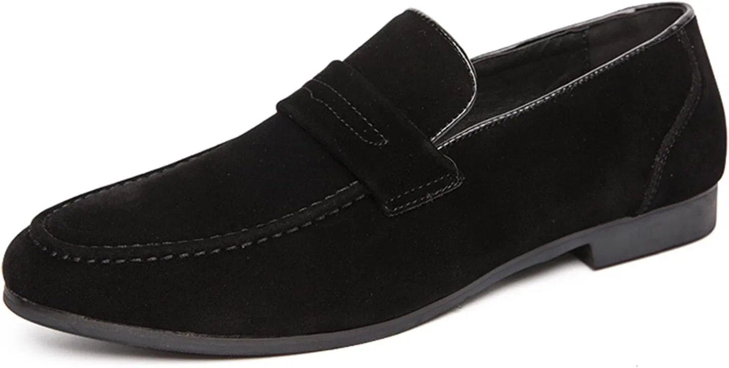 Лоферы мужские, классические, Slip-on, черный Abborora