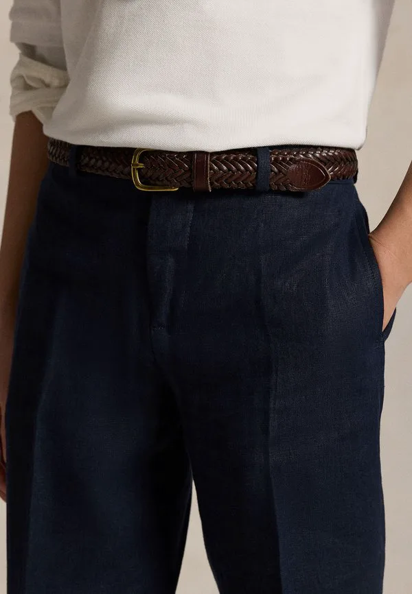 Брюки от льняного костюма Polo Ralph Lauren, Dark Navy — фото 4