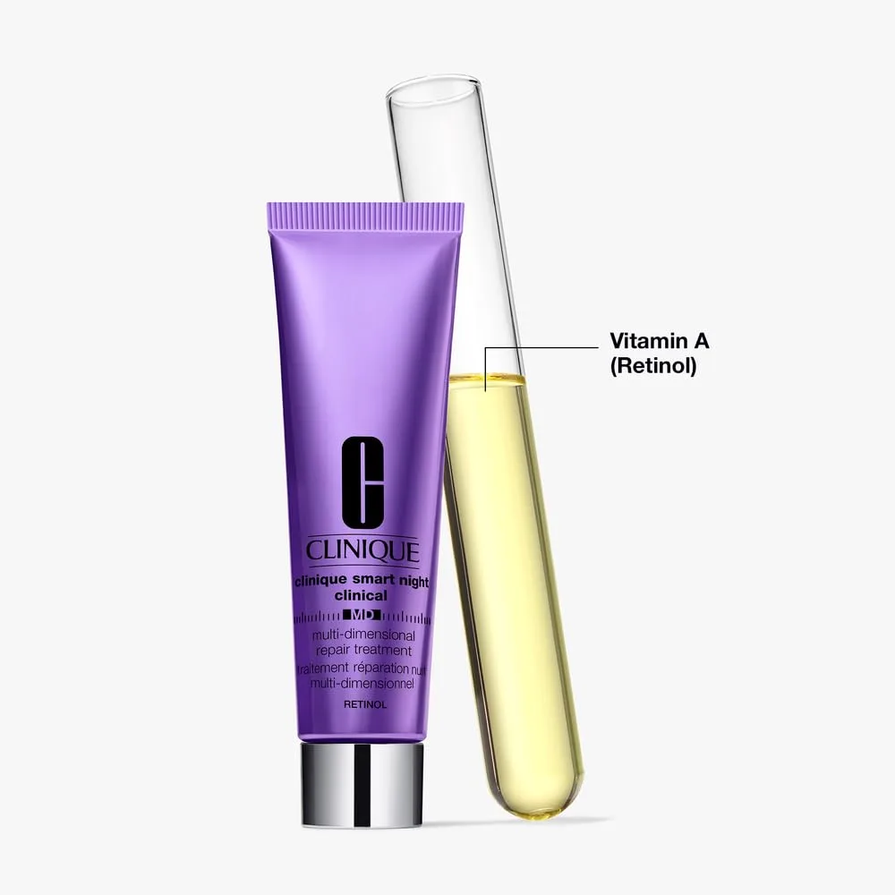 Крем для лица SPF CLINIQUE Smart Night Clinical MD Multi-Dimensional Repair Treatment: ретинол с витамином С — фото 2