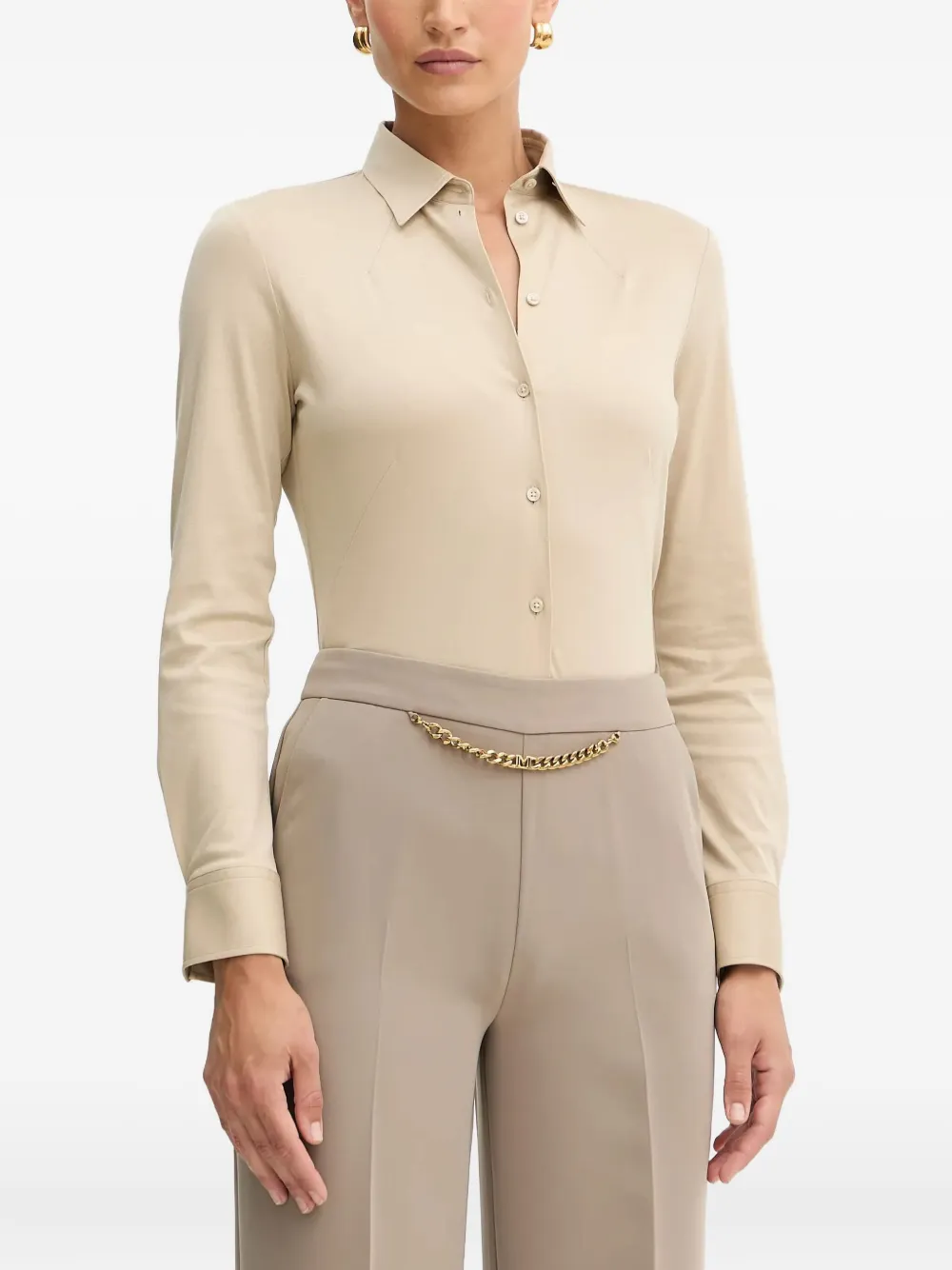 

Рубашка с длинными рукавами BOSS, нейтральный