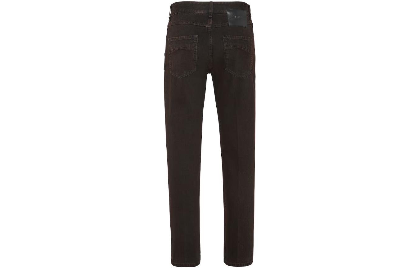 Футболка Mid Rise Straight Cut FENDI, коричневый — фото 3