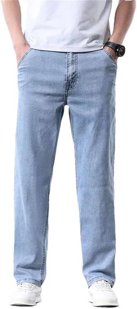 Джинсы мужские свободные, Light Blue