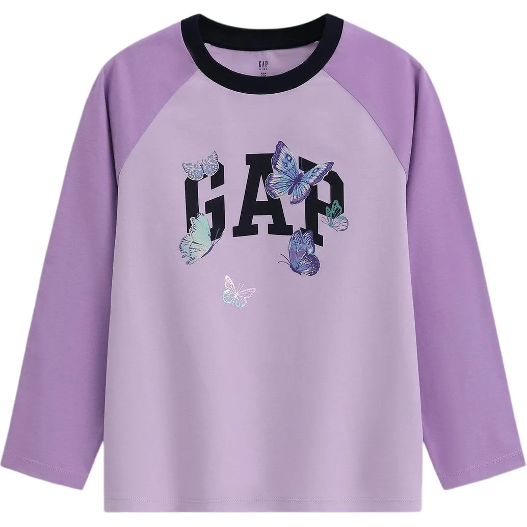 Футболка для детей с круглым вырезом GAP, Lavender