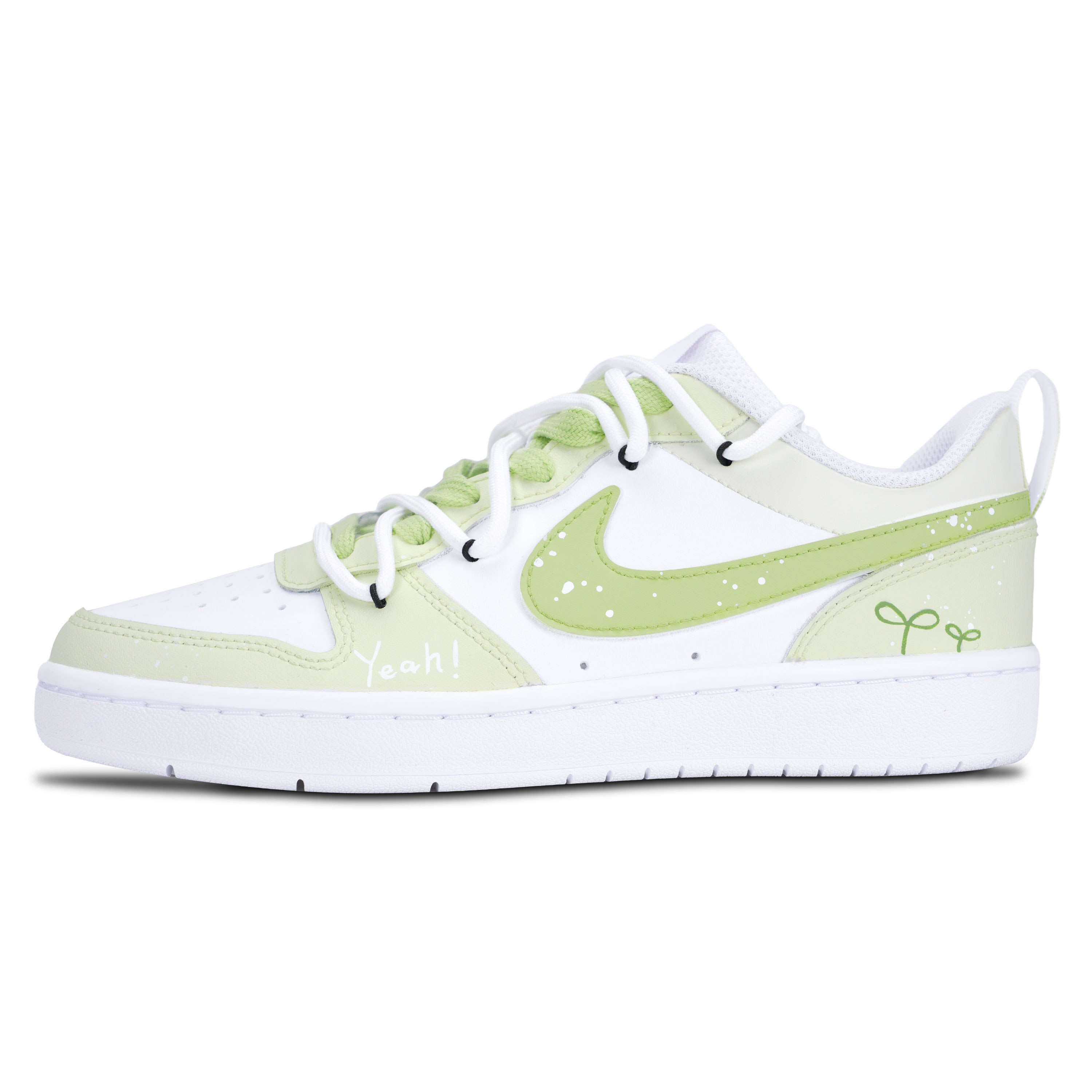 

Nike Детские кроссовки для скейтбординга Court Borough Germinated, износостойкие, с антискользящим верхом, зеленые, для подростков