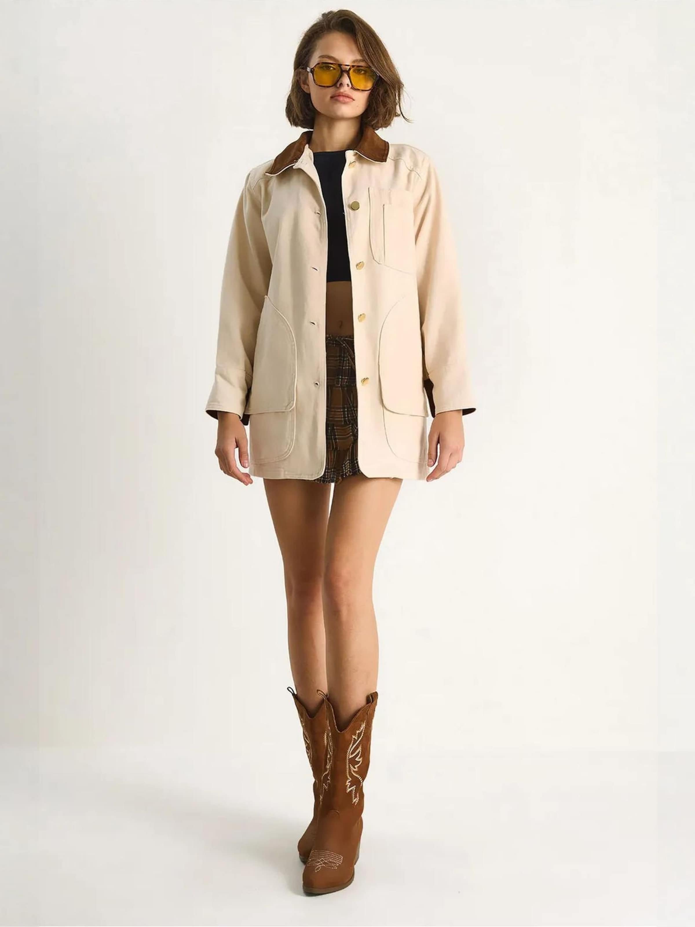 

Bianco Lucci Куртка для межсезонья в бежевом цвете