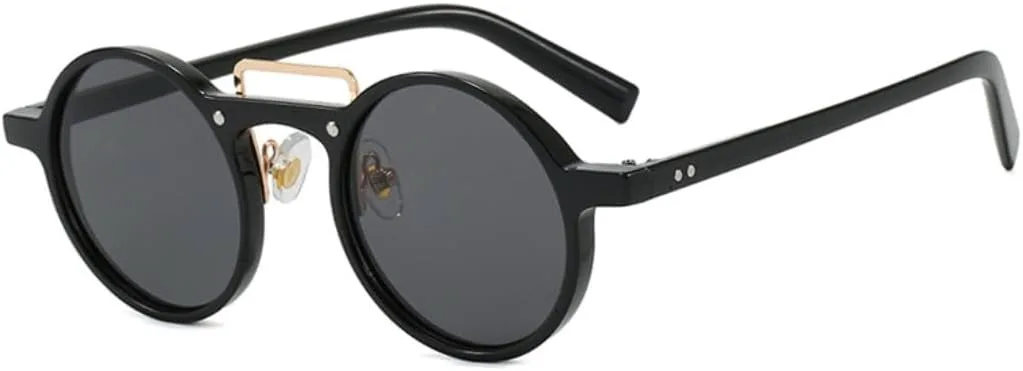 

Солнцезащитные очки в стиле хиппи, маленькие круглые, для мужчин и женщин, ретро, ​​стимпанк, винтажные, градиентные, для вождения, UV400 VFDHN, 13167-c1