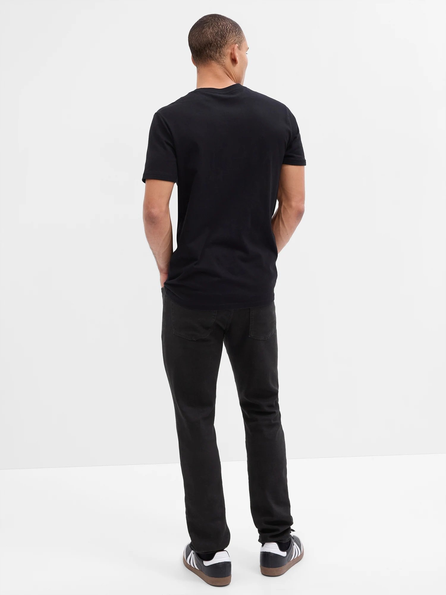 (M) Джинсы SoftMax Skinny Fit GAP, BLACK_WASH — фото 2