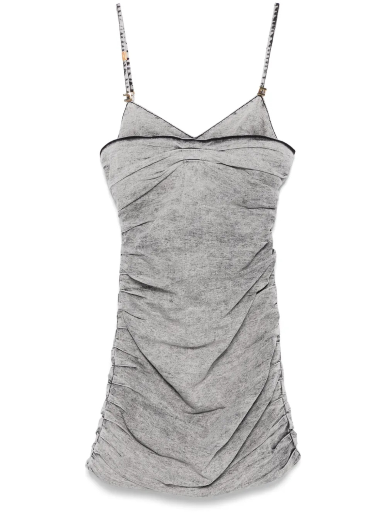

Джинсовое платье мини Elisabetta Franchi, серый