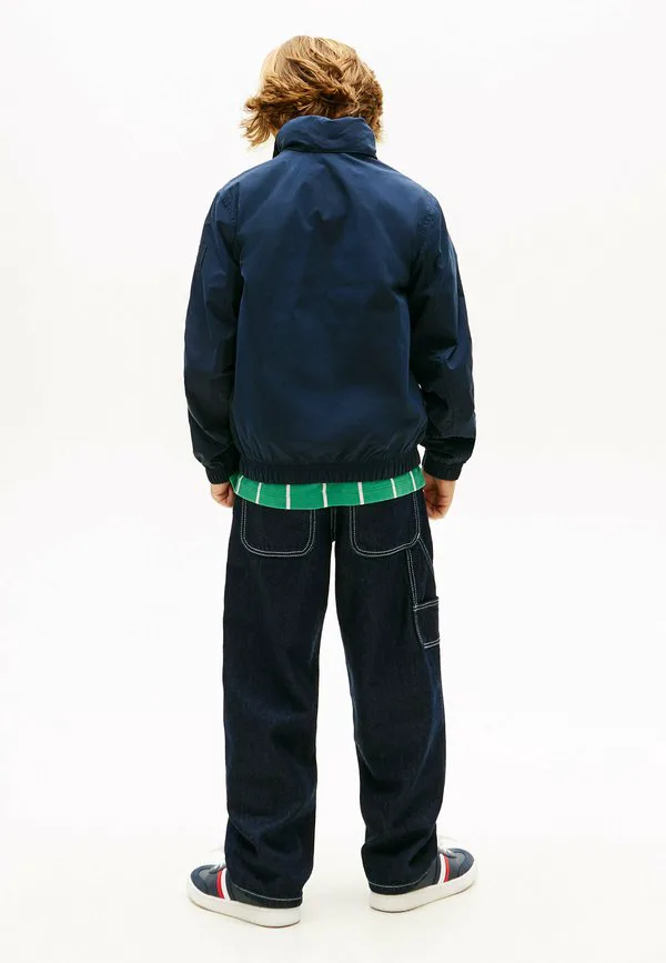 Базовая куртка-бомбер с капюшоном и застежкой-молнией Tommy Hilfiger, Dark Blue — фото 3