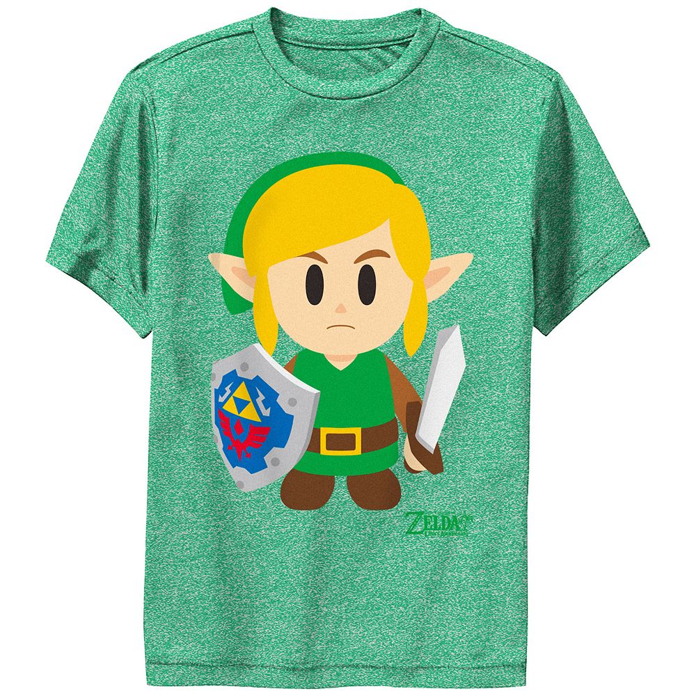 

Футболка Nintendo Legend Of Zelda Links Awakening Link для мальчиков 8–20 лет с аватаром и портретом с рисунком Licensed Character, цвет Kelly Heather