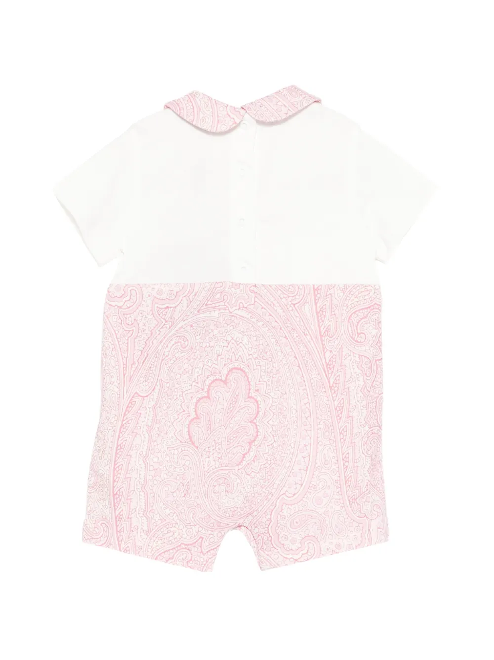 Детский комплект из двух предметов с пейсли и воротничком Etro Kids, розовый — фото 2