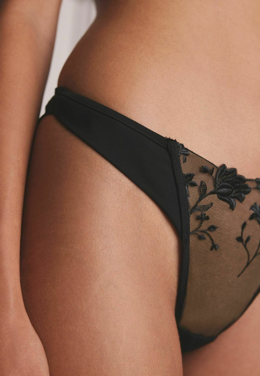 Трусы Next PREMIUM SWISS FLORAL EMBROIDERY, Black — фото 2