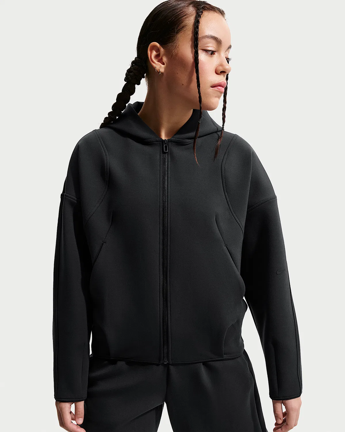 Детская термо-кофта Nike MAVN Therma-FIT на молнии, Black/Black/Black