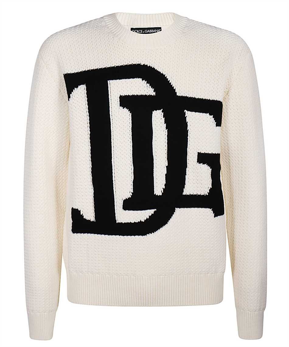 

Белый шерстяной мужской свитер Dolce & Gabbana