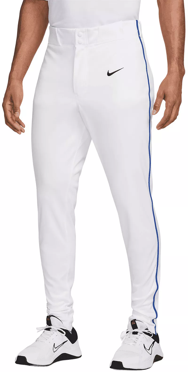 

Мужские бейсбольные брюки Nike Vapor Select 2 с окантовкой, цвет White/Game Royal