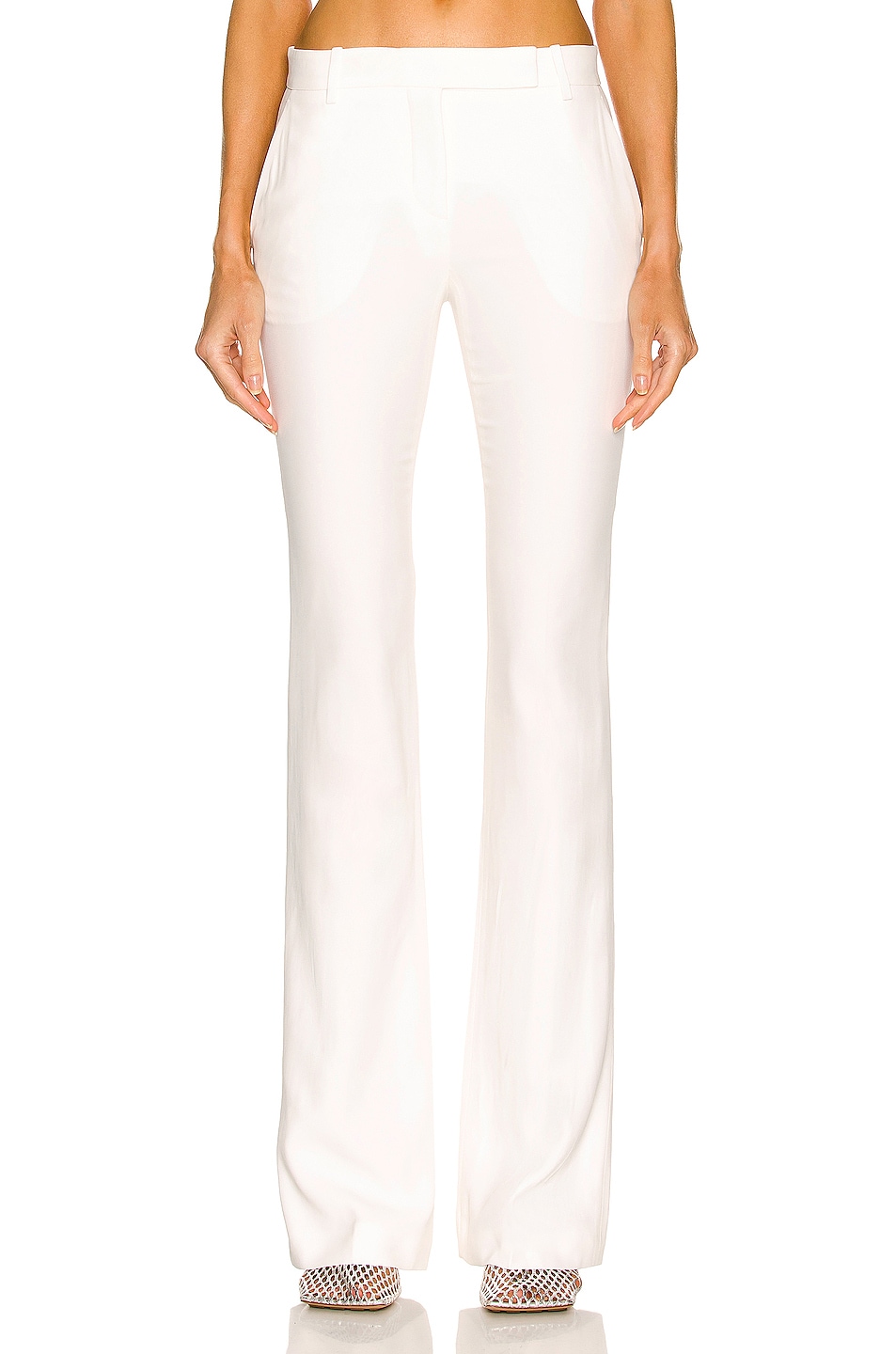 

Брюки Alexander Mcqueen Tailored, цвет Light Ivory