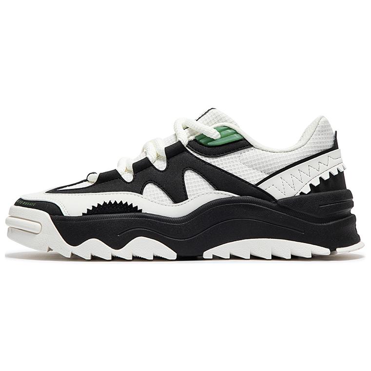 

361° Антискользящие износостойкие низкие скейтерские кроссовки мужские черно-белые Feather White/Obsidian Black, цвет Feather White/Obsidian Black