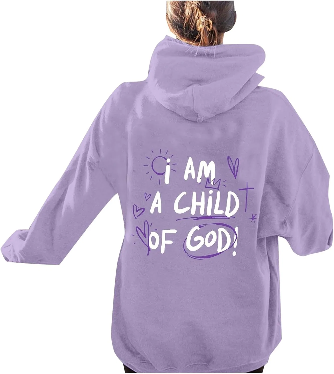 Женский спортивный костюм Christian Sweatsuits, комплект из двух частей с милым графическим изображением Иисуса, осенний стиль, худи и спортивные штаны — фото 4