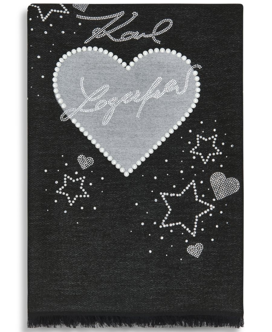 

Женский шарф-плед Love Karl KARL LAGERFELD PARIS, Black