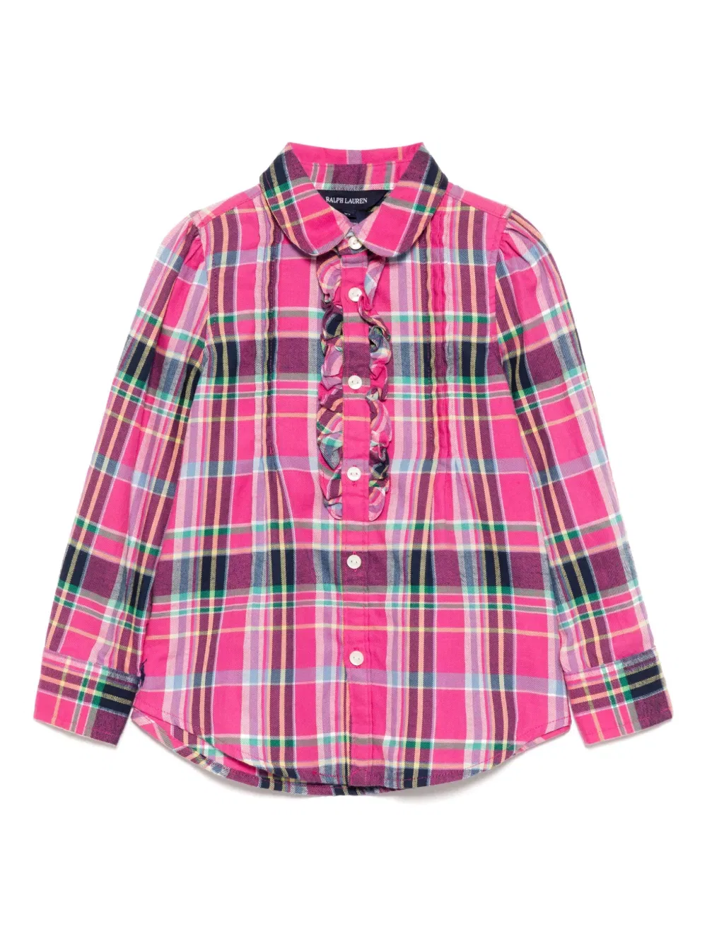 Рубашка в клетку Polo Ralph Lauren Kids, розовый