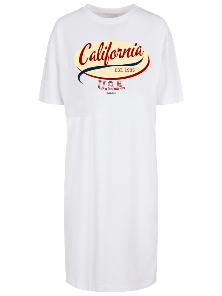 

Короткое платье F4NT4STIC Oversize Kleid California, белый