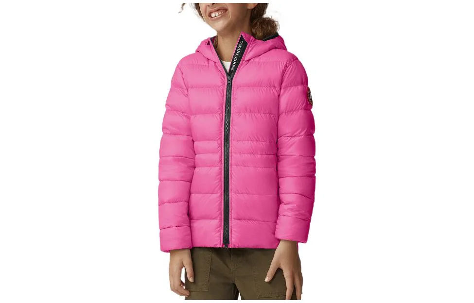Детская пуховая куртка с капюшоном Canada Goose, розовый — фото 3