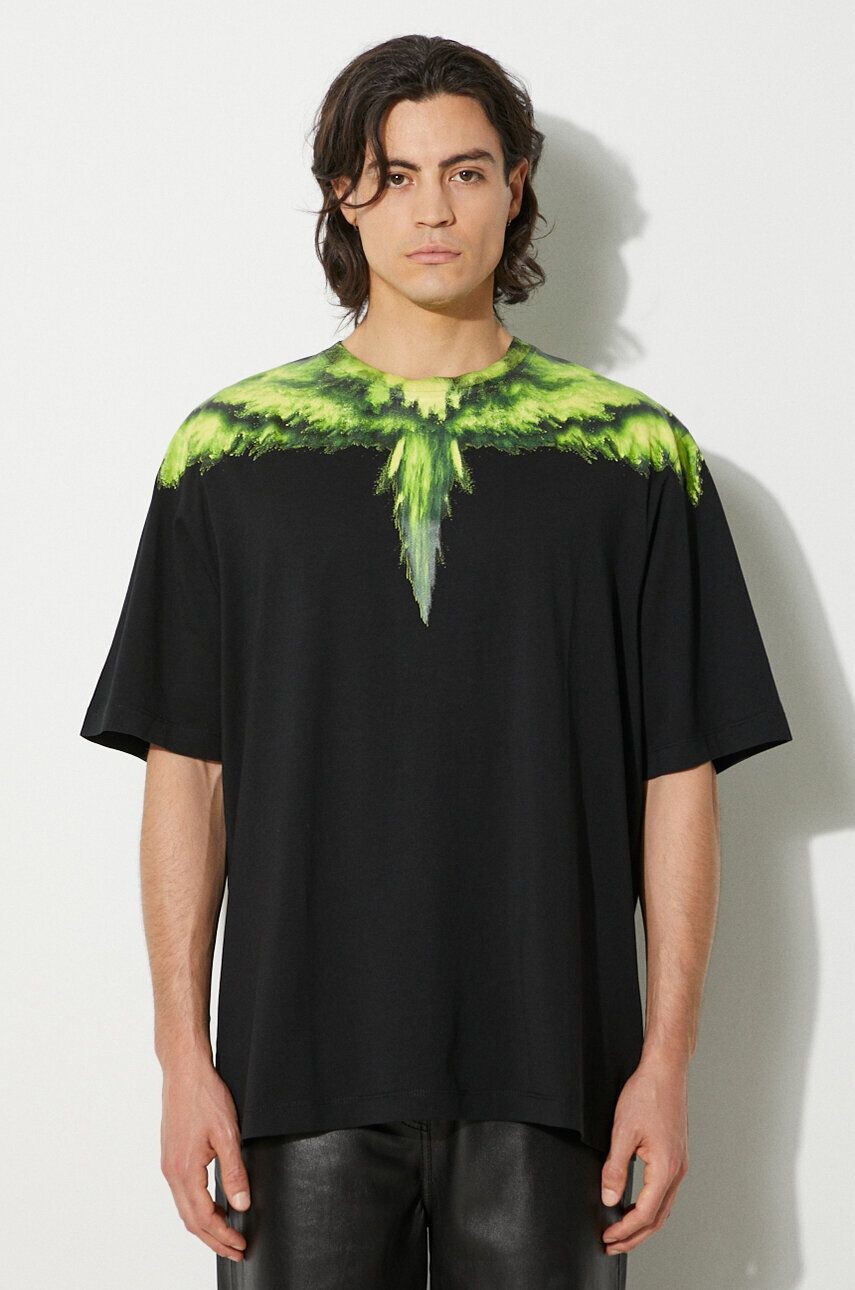 

Хлопковая футболка Colordust Wings Over Tee Marcelo Burlon, черный