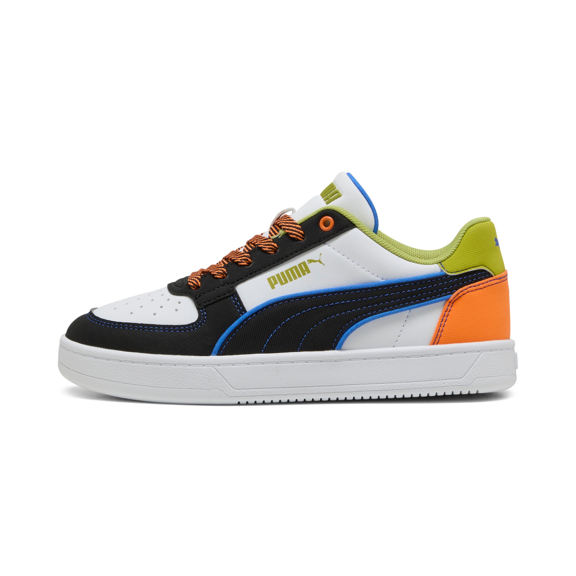 

Кроссовки PUMA Caven 2.0 Starblitz для молодежи, цвет white/sea kelp/orange glo
