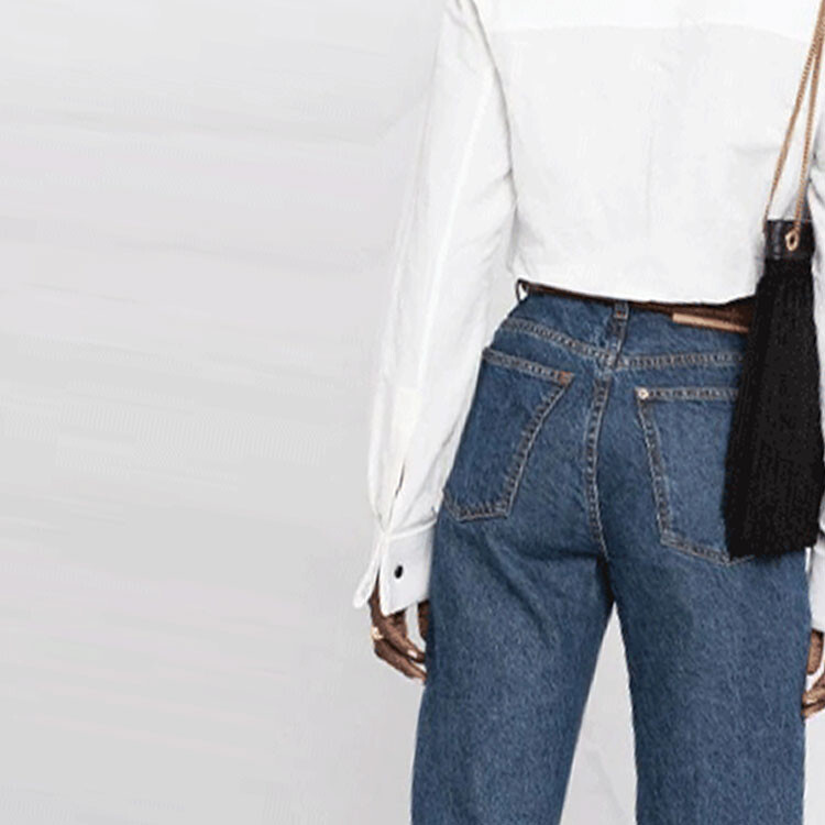 Рубашка женская белая Saint Laurent