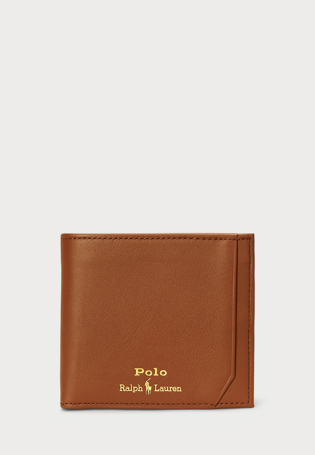 

Кошелек SMOOTH LEATHER BILLFOLD COIN WALLET Polo Ralph Lauren, коричневый