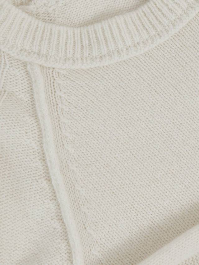 Детский джемпер из смесовой шерсти Foulton Reiss, Off White — фото 4