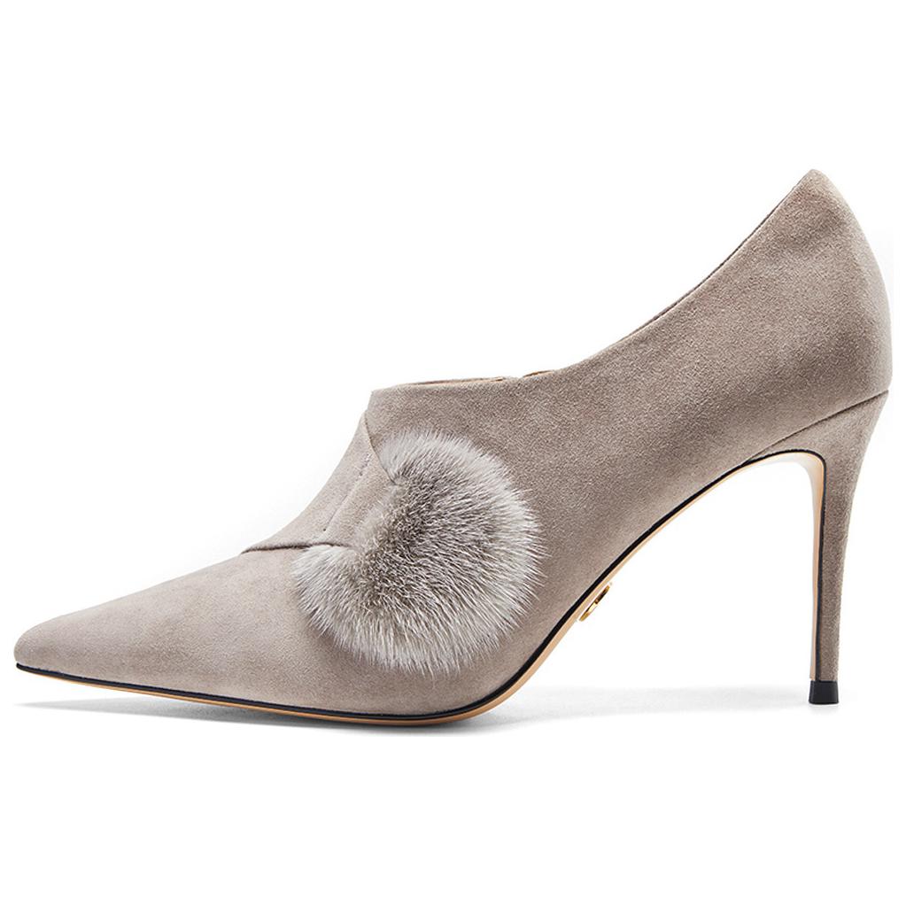 Женские туфли на тонком каблуке, серые NINE WEST, Gray