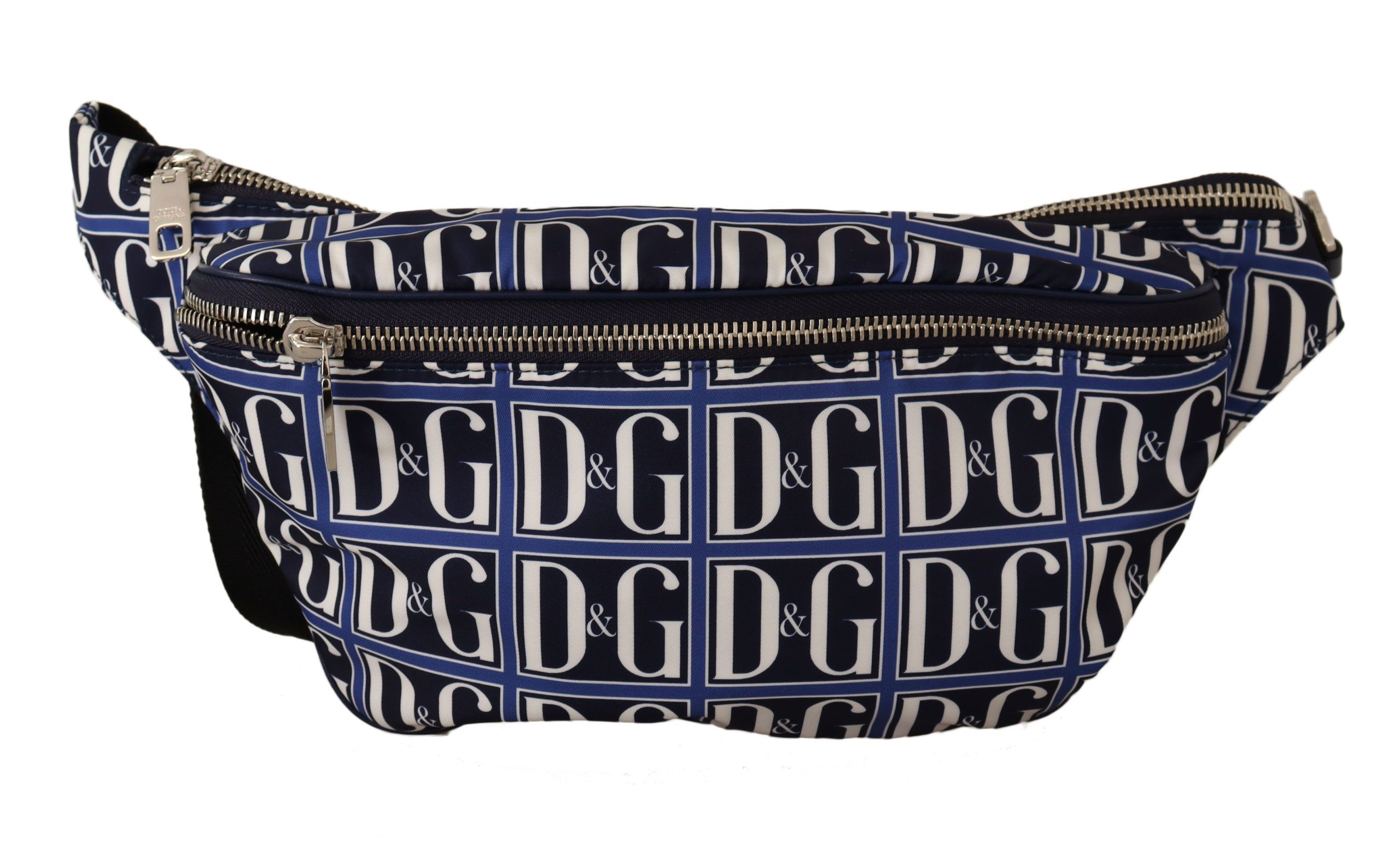 

Шикарная синяя поясная сумка с логотипом Mania Dolce & Gabbana