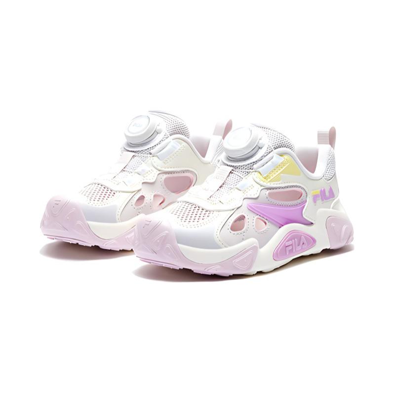 FILA KIDS Детские кроссовки с амортизацией и дышащими свойствами, низкие, сиреневые, серые, молочно-белые, для детей от 3 до 7 лет — фото 3