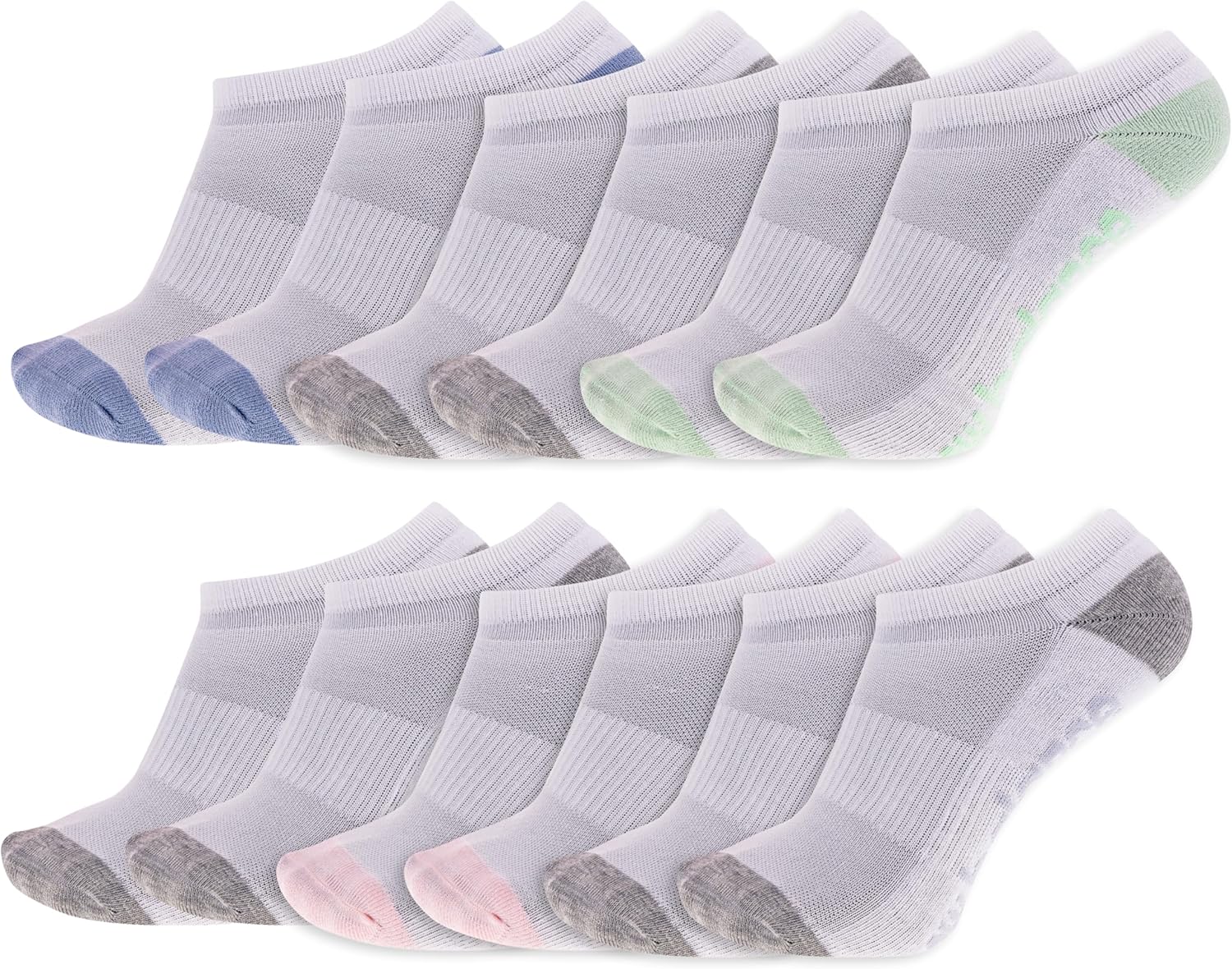 

Носки New Balance унисекс-взрослые Performance Cushioned, непромокаемые, 6 и 12 пар, влагоотводящие, White Assorted (12 Pairs)