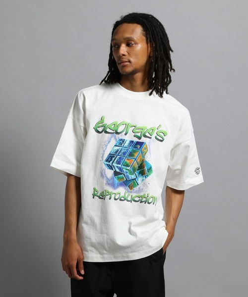 

Футболка с художественным рисунком GEORGE'S, кремовый, Бежевый, Футболка с художественным рисунком GEORGE'S, кремовый